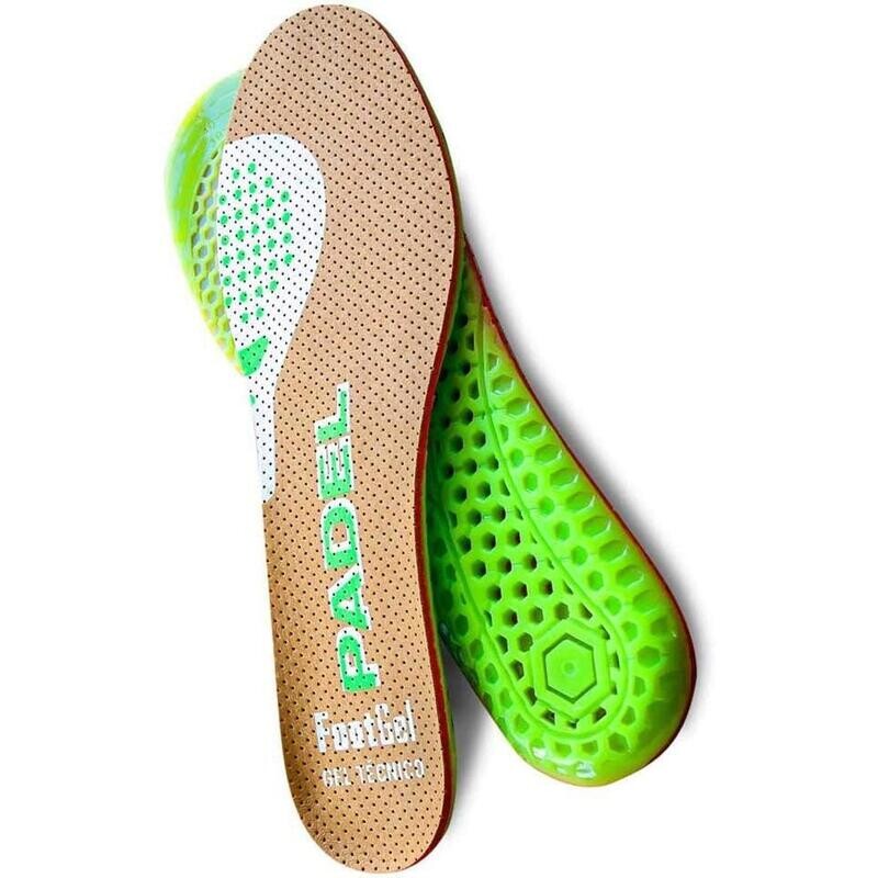 FOOTGEL -  Plantillas Padel en oferta - Talla 35/38 - Transpirable, antibacteriano, Espuma PU alta densidad