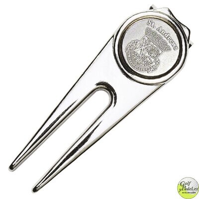 MASTER - Arreglapiques de lujo ST ANDREW - Arreglapiques + marcador de bolas - Muy practico y bonito!