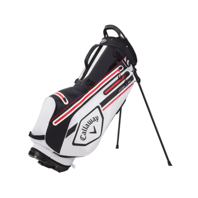 CALLAWAY - Bolsa de Golf Chev Dry Stand White/Black/Fire - Doble cincha y tripode