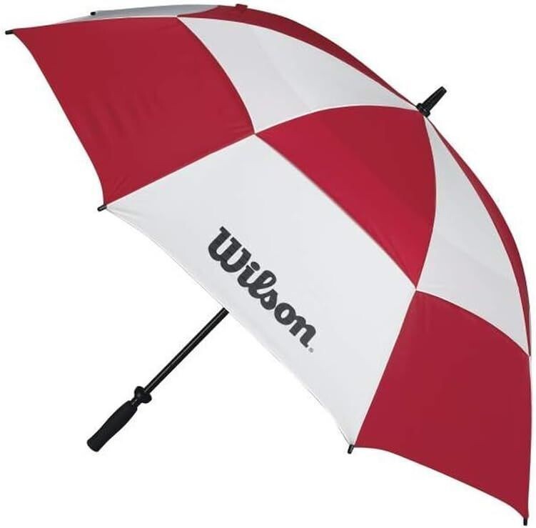 Wilson - Paraguas de golf para protegerte de la lluvia, el viento y el sol -Amplio diámetro de 157 cm - Mango ergonómico con empuñadura de goma antideslizante