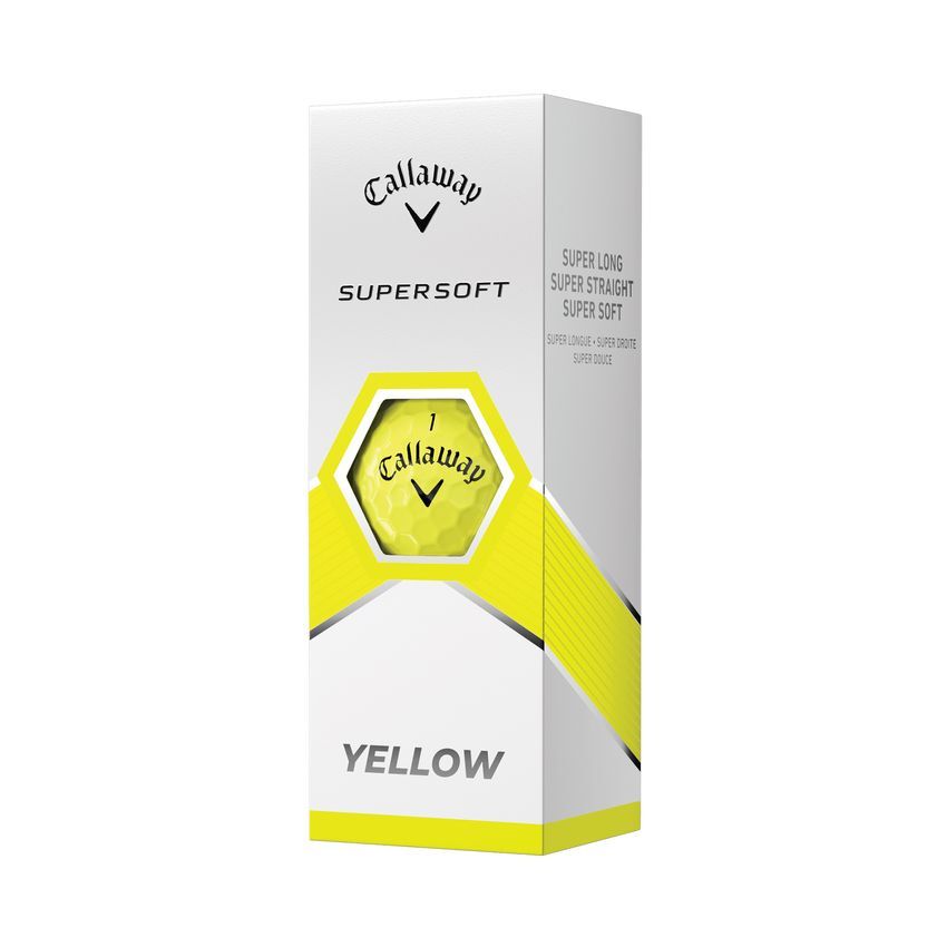 Callaway - Bolas Super Soft Yellow -  Caja de 12 bolas