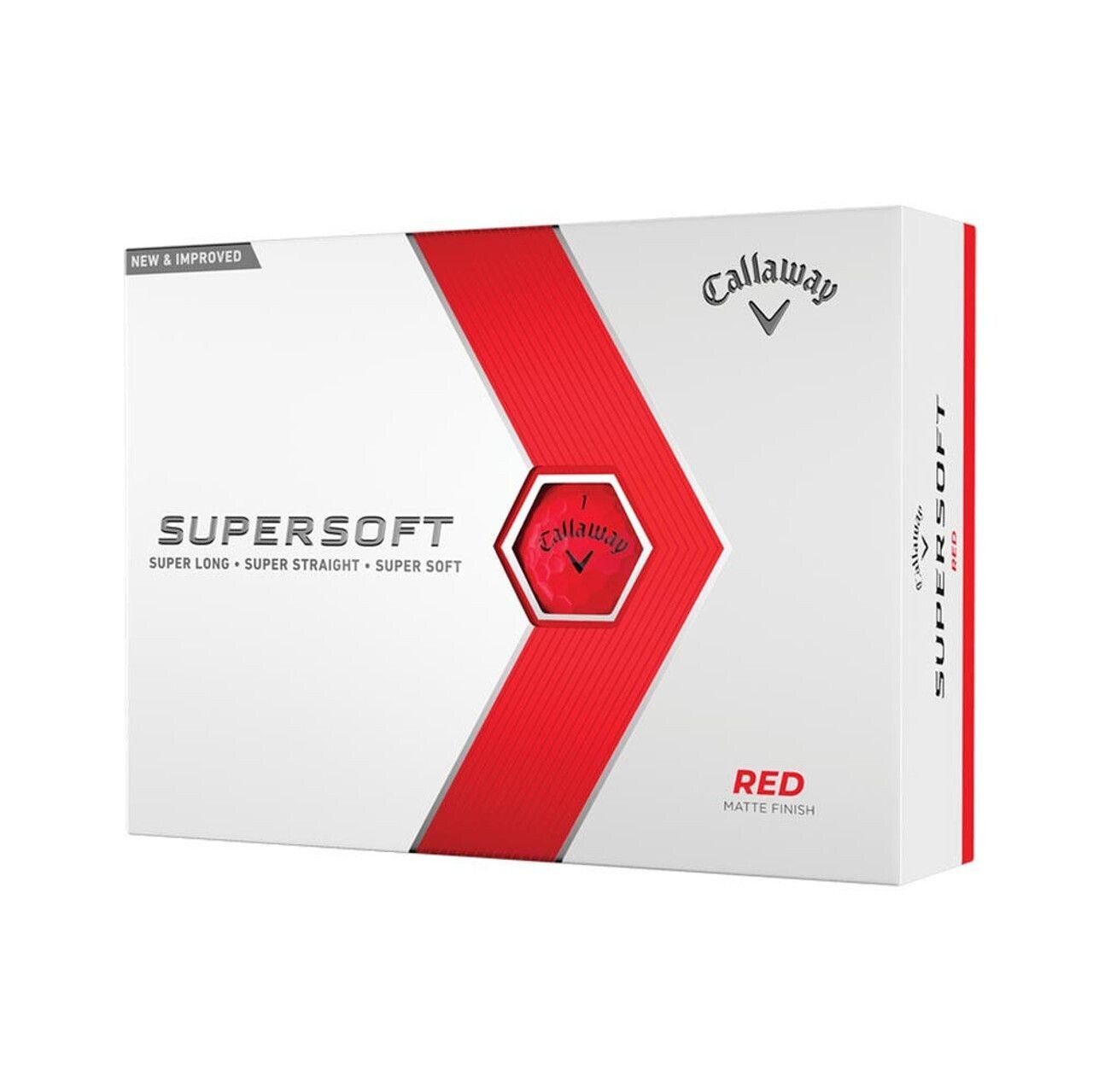 Callaway- Bolas Super SOFT RED - Versión 2023 - Pack 12 bolas de Golf