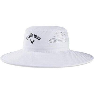 CALLAWAY - Sombrero Callaway Sun HAt Blanco Ala Ancha - Sombrero Callaway para el Sol El revestimiento UV UPF Protection50+ ofrece el mayor grado de protección solar de cualquier sombrero Callaway.