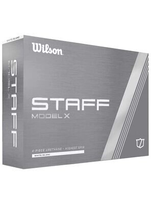 Wilson - Staff Model X - Pelotas de golf - Blancas - Paquete de 12