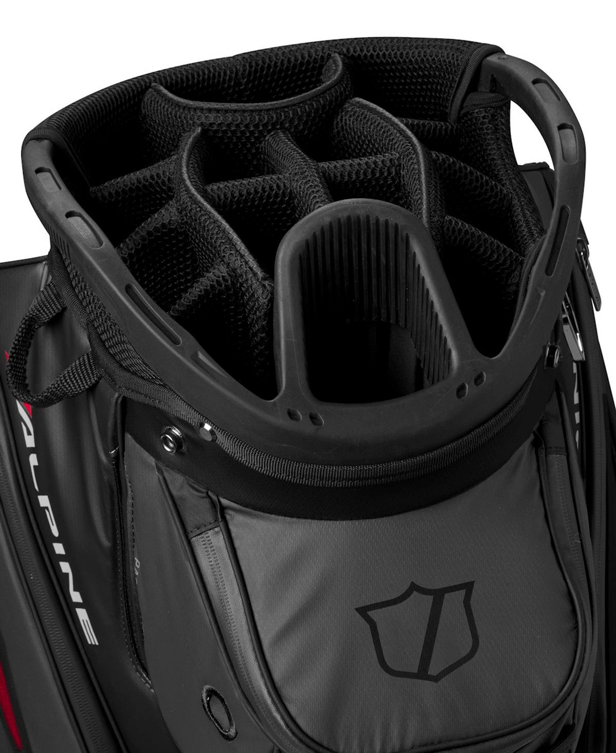 Wilson - Bolsa Golf Wilson Staff Alpine - 14 separadores - Negro/Rojo