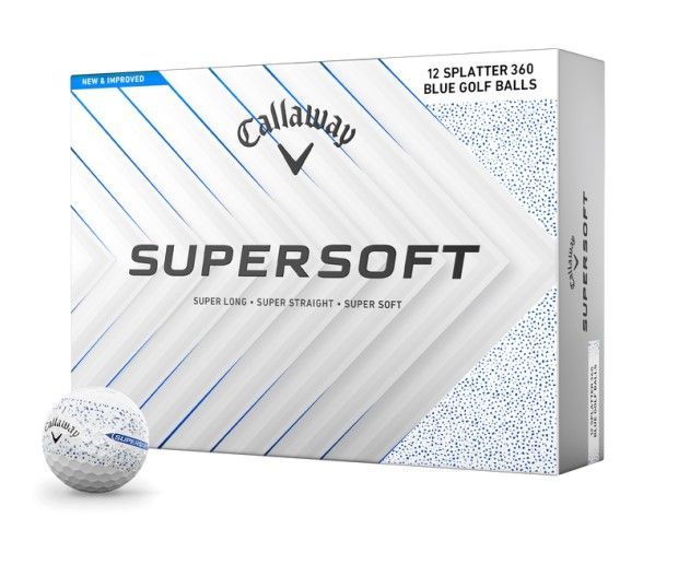 Callaway Supersoft Splatter 360 2025 - Azul - Pack 12 bolas