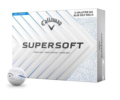 Callaway Supersoft Splatter 360 2025 - Azul - Pack 12 bolas Callaway Supersoft Splatter 360 2025 - Azul - Pack 12 bolas