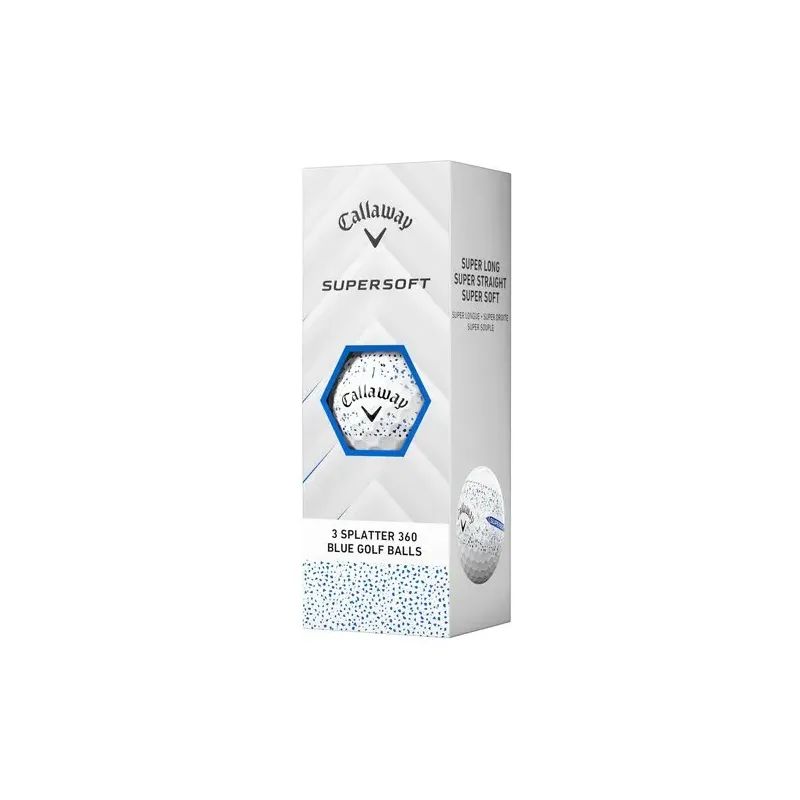 Callaway Supersoft Splatter 360 2025 - Azul - Pack 12 bolas