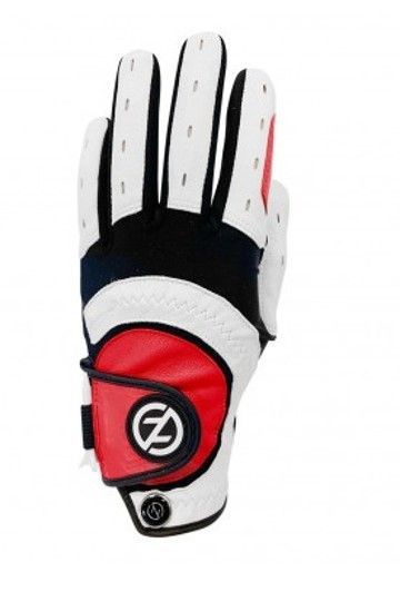 Zero Friction Extreme Cabretta Man's Golf Guantes - rojo/blanco/negro - Talla Unica
