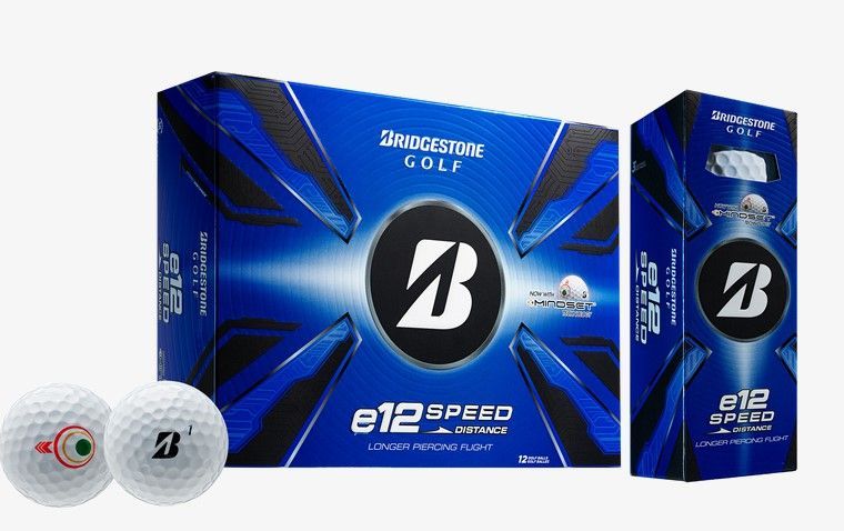 Bridgestone-  e12 Speed Golf Balls - White -Pack de 12 bolas