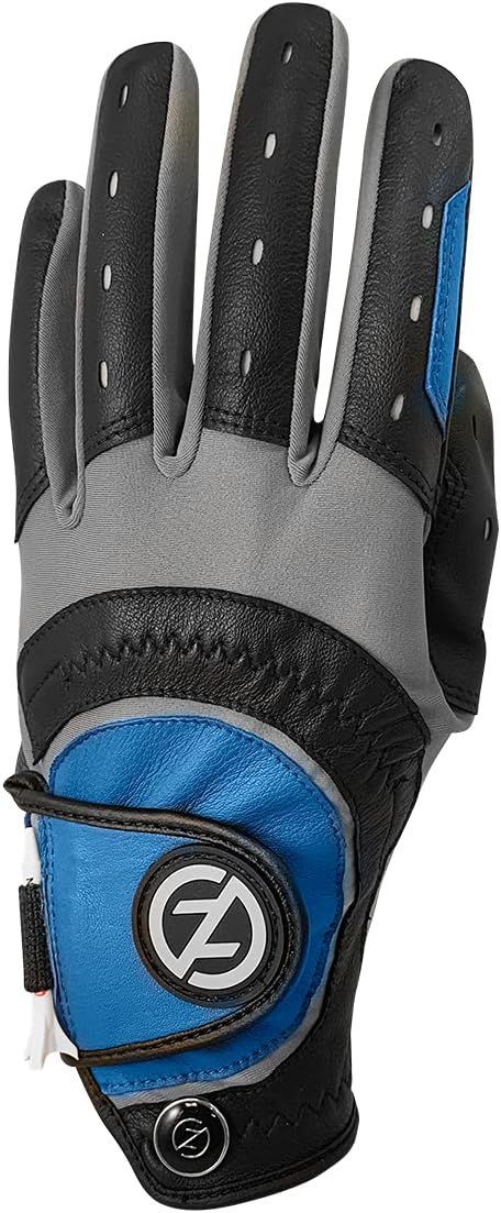 Zero Friction Extreme Cabretta Man's Golf Guantes - Azul/Negro - Talla Unica