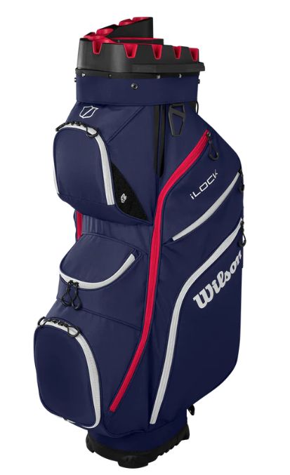 BOLSA WILSON I-LOCK CART BAG - Navy/white/Red 2025