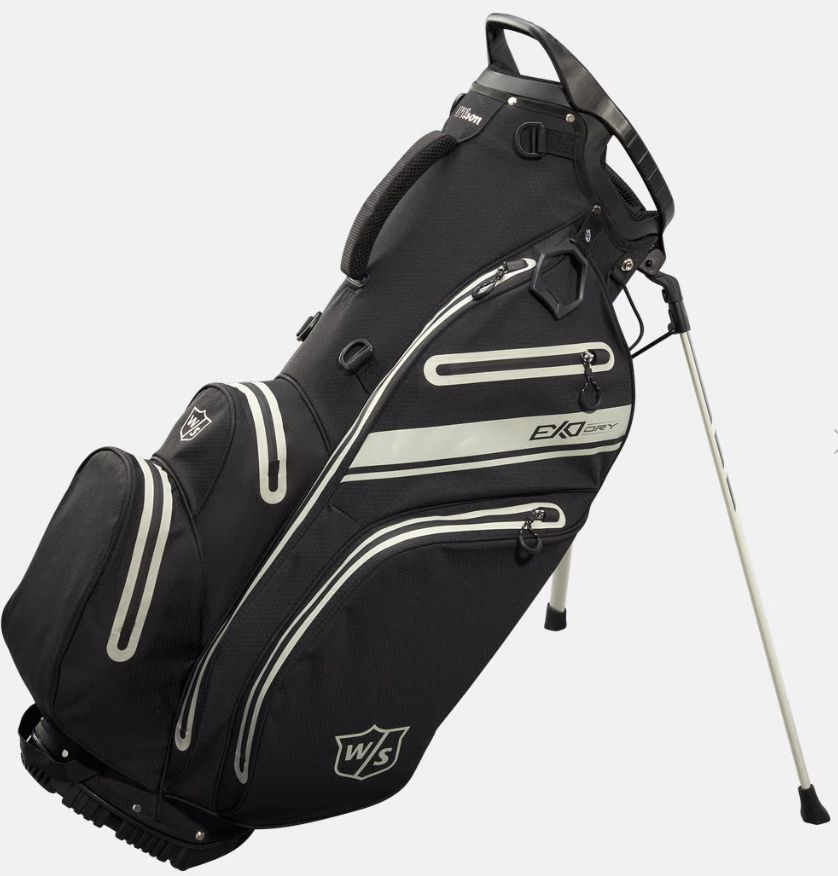 WILSON - Bolsa EXO DRY STAND BAG - 2025 - Black/Charcoal/Silver WILSON - Bolsa EXO DRY STAND BAG - 2025 - Black/Charcoal/Silver