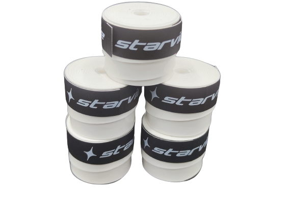 STARVIE - Overgrip Premier Soft - PACK DE 5 - Blancos - STARVIE - Overgrip Premier Soft - PACK DE 5 - Blancos -