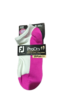 FootJoy- Calcetines Mujer - 2 pares - Rosa y Negro