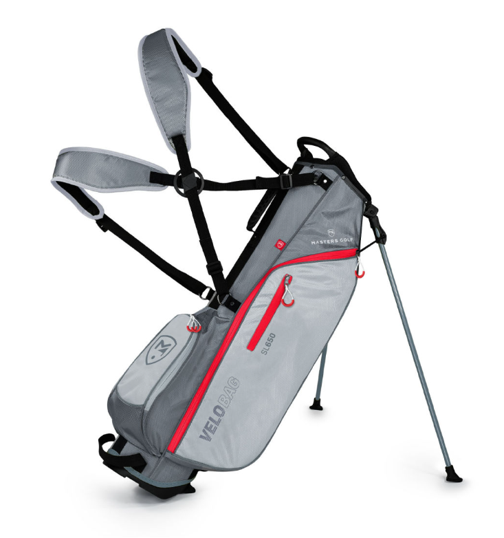 MASTER - Bolsa Velo - SL650 - Bolsa Liviana de solo 1,8 kilos  con trípode y doble asa - Ideal para viaje, campos Pitch and Putt. Entrenamiento. Gris