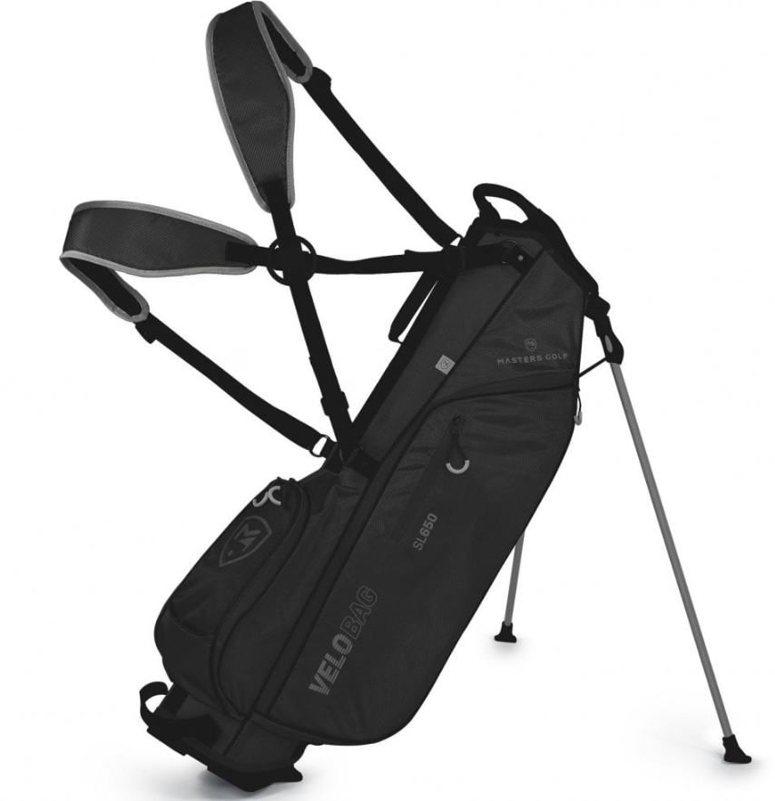 MASTER - Bolsa Velo - SL650 - Bolsa Liviana de solo 1,8 kilos  con trípode y doble asa - Ideal para viaje, campos Pitch and Putt. Entrenamiento. Negra