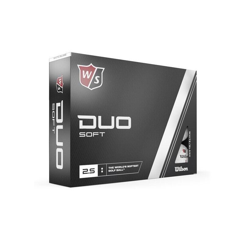 Wilson - Paquete de 12 Bolas Wilson DUO SOFT - La pelota de golf más blanda del mundo - Color Blanco