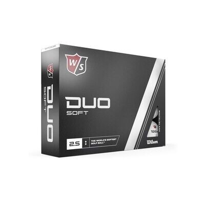 Wilson - Paquete de 12 Bolas Wilson DUO SOFT - La pelota de golf más blanda del mundo - Color Blanco