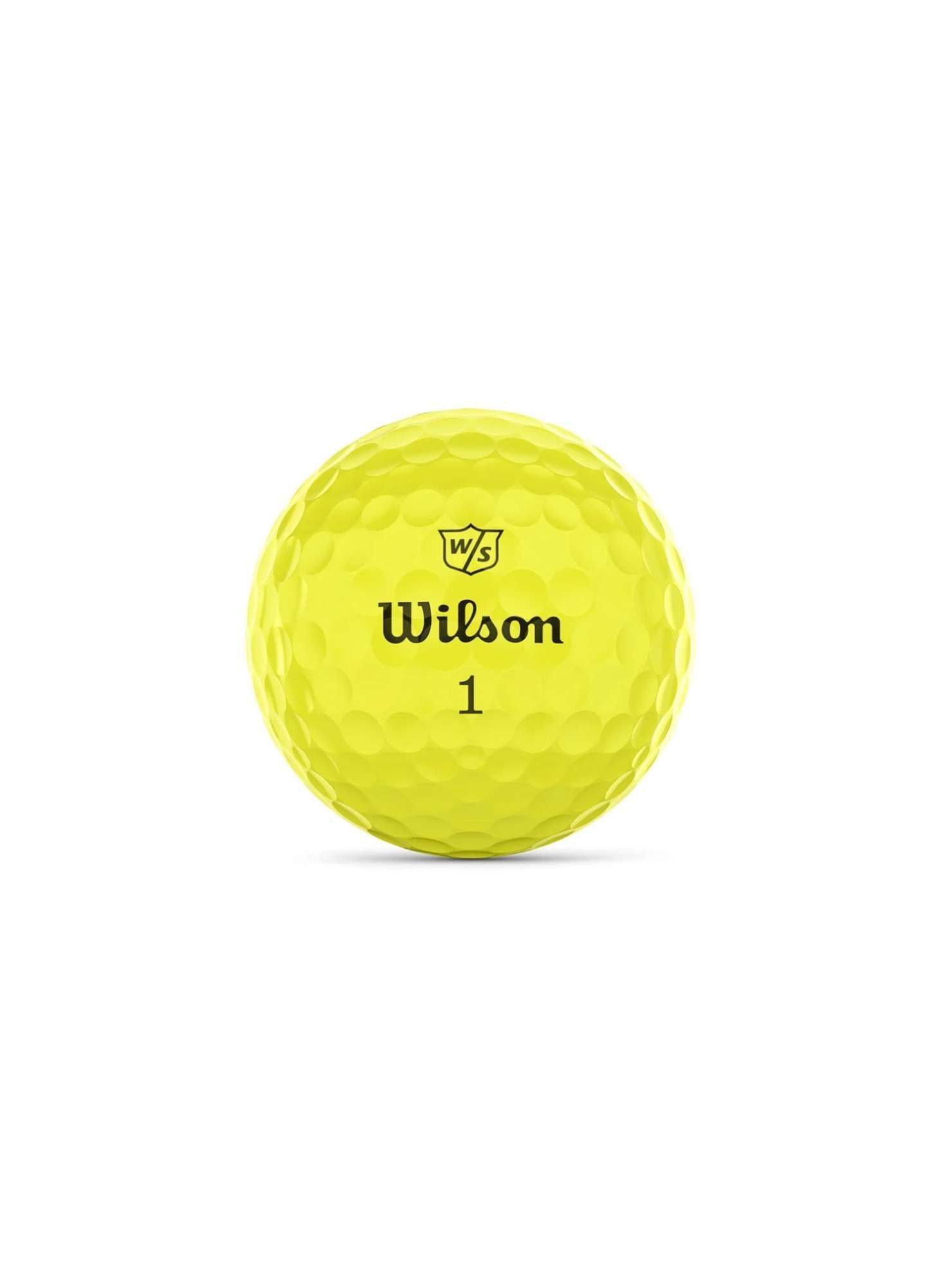 Wilson - Staff Triad  - Pelotas de golf - Amarillo - Paquete de 12
