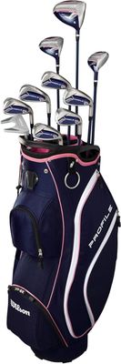 Wilson Grafito Women's Profile - Juego completo de golf con bolsa de carrito - Ladies