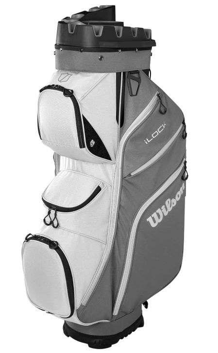 BOLSA WILSON I-LOCK CART BAG - Gris/Blanca/Negro 2026 BOLSA WILSON I-LOCK CART BAG - Gris/Blanca/Negro 2026