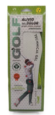 FOOTGEL - GOLF . Plantilla para golfistas que buscan comodidad, estabilidad y protección durante su partida de golf