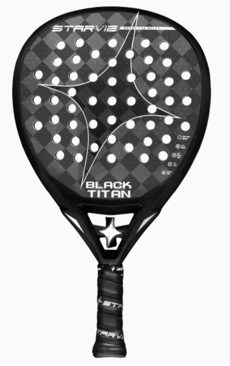 Starvie - Pala Black Titan 2026: Starvie - Pala Black Titan 2026: "El Lado Oscuro de la Potencia" + Overgrip + Llavero Black Titan