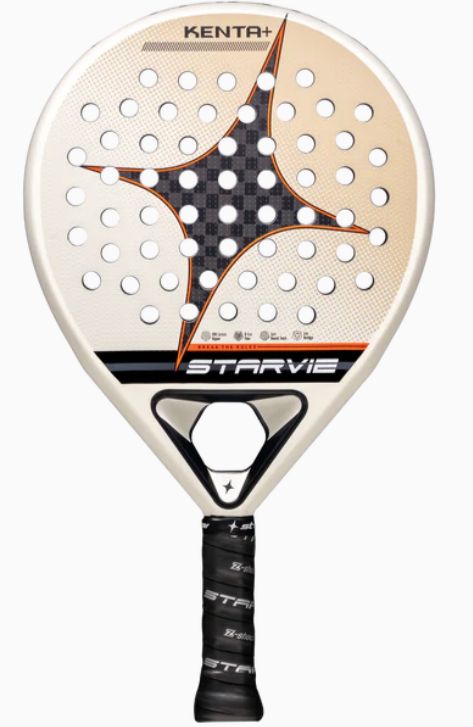 Pala de Pádel StarVie Kenta + 2026 - Forma Redonda, Carbono 12K y Goma S-Eva Flex Pala de Pádel StarVie Kenta + 2026 - Forma Redonda, Carbono 12K y Goma S-Eva Flex