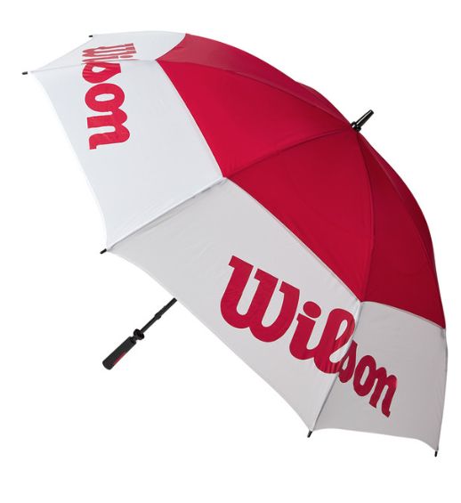 Wilson - Paraguas Staff Tour Umbrella 68 White Red