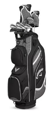 Callaway New Set Solaire, Palos de Golf para Mujer, 10 Piezas (9 Palos+​Bolsa), Negro