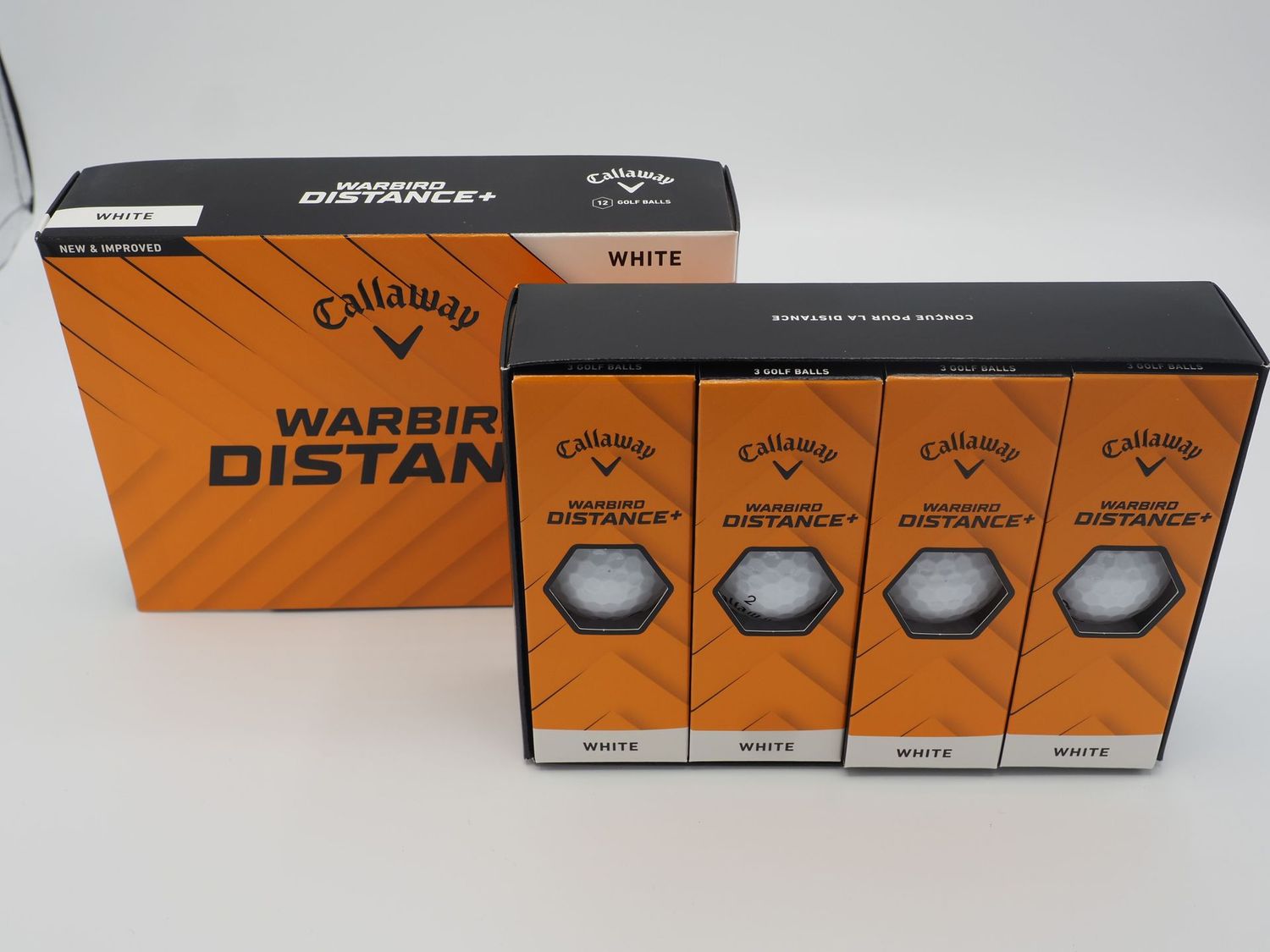 Callaway Warbird Distance+ (12 Pelotas) - Blanco