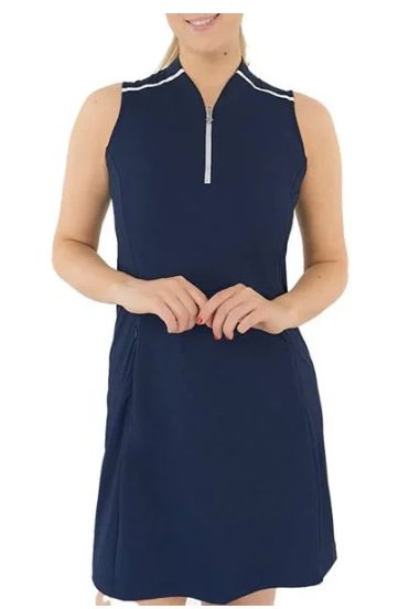 Lamprelle Vestido Golf Ladies Julia Sleeveless Golf Dress - Navy