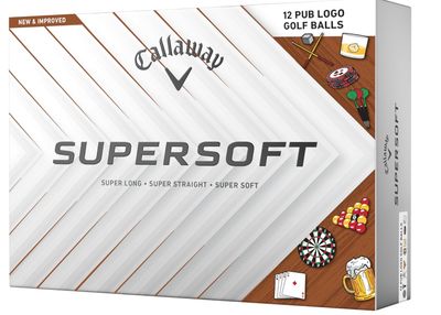 Bolas de Golf Callaway Supersoft - Edición Limitada Pub Logo (Pack de 12) Bolas de Golf Callaway Supersoft - Edición Limitada Pub Logo (Pack de 12)