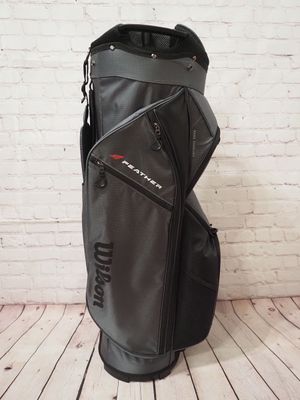 Bolsa de Golf Wilson Feather Cart Bag (Gris/Negro) - 2026 Bolsa de Golf Wilson Feather Cart Bag (Gris/Negro) - 2026