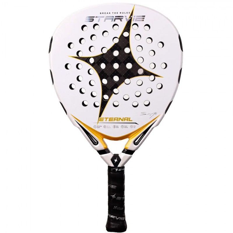 Pala de Pádel StarVie Eternal Sanyo 2027 + Overgrip + Llavero replica