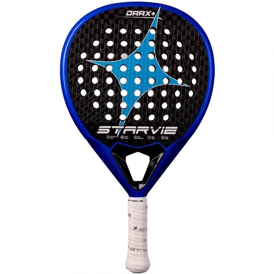 Pala de Pádel StarVie Drax+ 2027 + Overgrip Starvie + Llavero Replica de la pala Pala de Pádel StarVie Drax+ 2027 + Overgrip Starvie + Llavero Replica de la pala