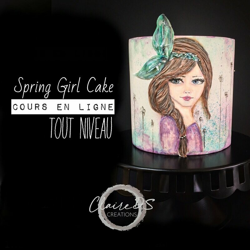 Cours Spring girl cake