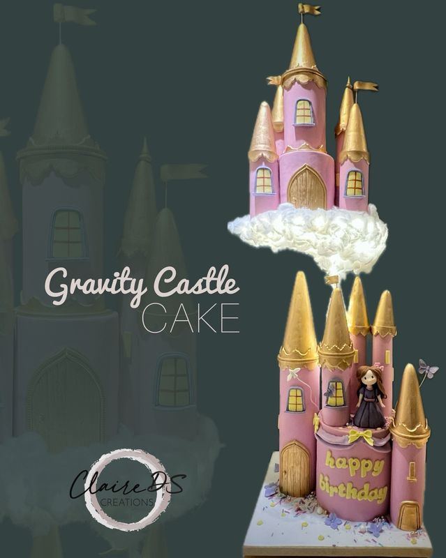 Gravity castle cake online