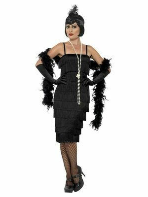 Flapper Costume Black (Small)