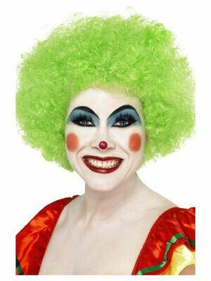 Clown Wig Green - afro