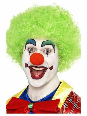 Clown Wig Green - afro