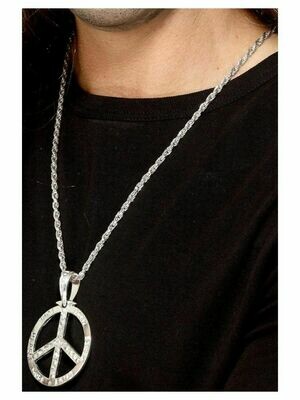 Peace Sign Medallion - 60s - 70s Hippie - Hippy