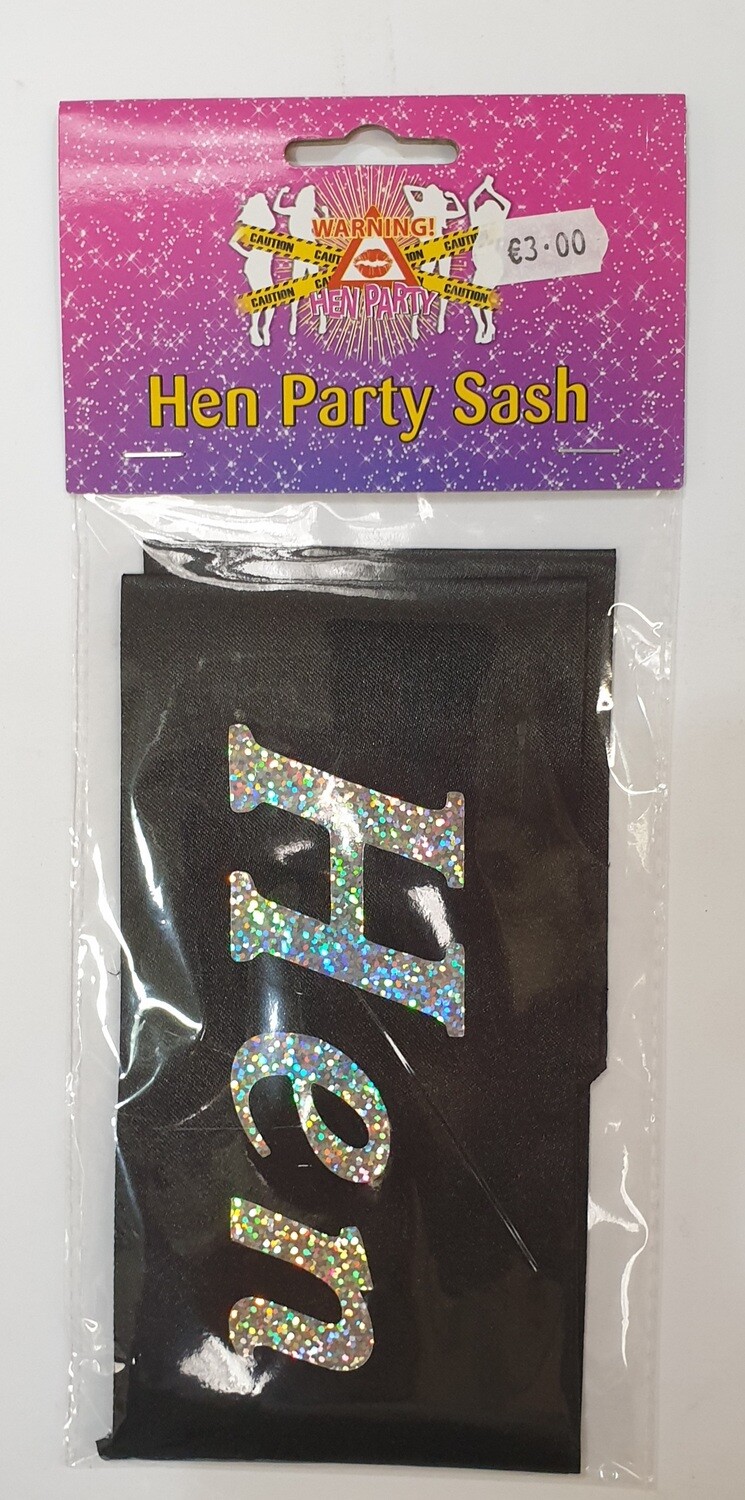 Hen Party Sash (Black)