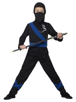 Ninja Assassin Costume, Large 10-12 yrs