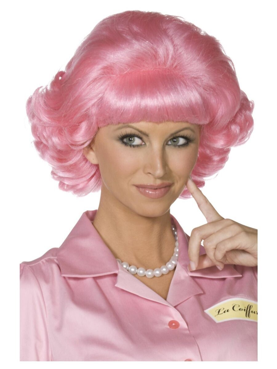 Grease Frenchy Wig, Pink