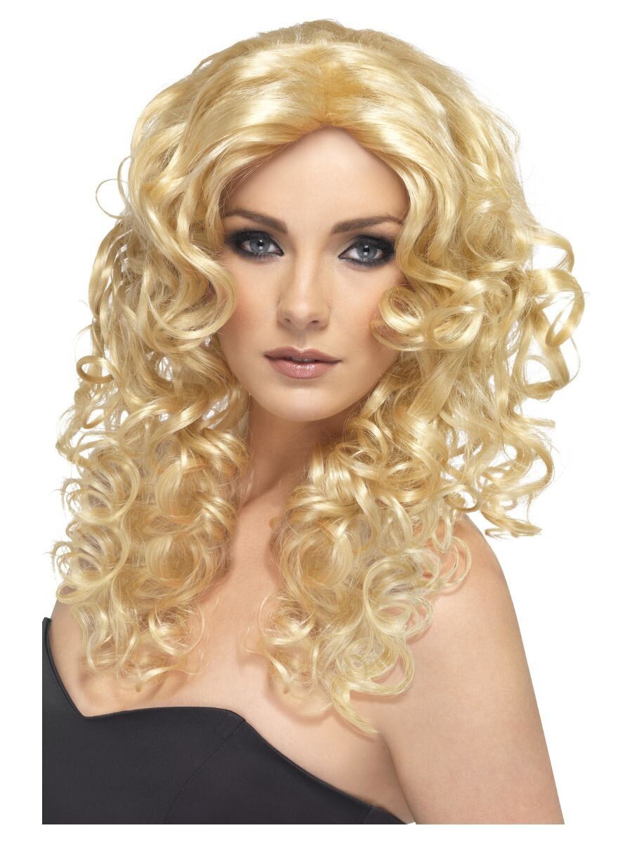 Glamour Wig, Blonde, Long, Curly