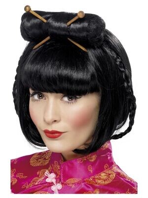 Oriental Lady Wig, Black,