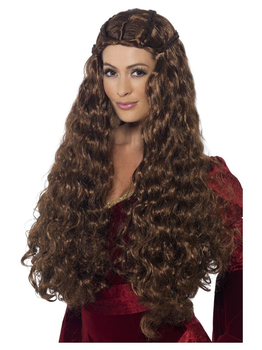 Medieval Princess Wig, Brown