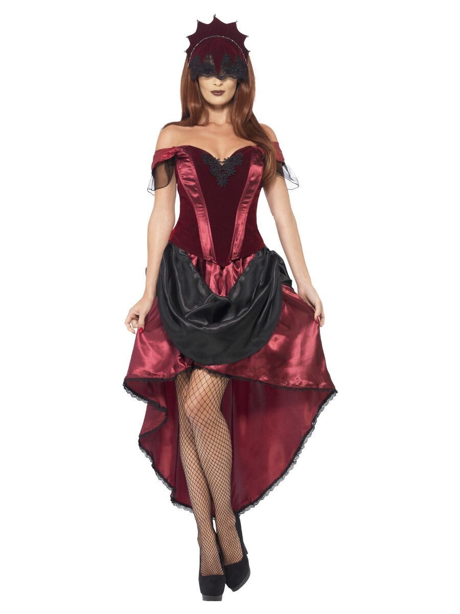Venetian Temptress Costume, Red ( Medium)